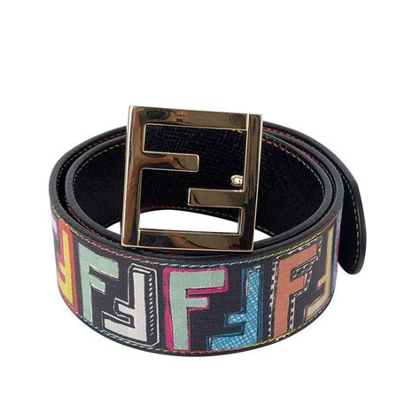 multicolor fendi logo belt|colorful fendi belt price.